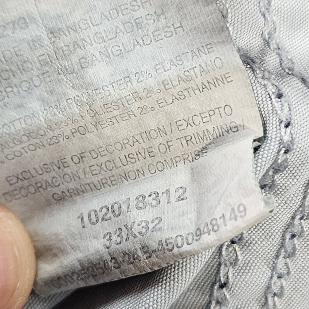 Lee Jeans Denim Mens 33x32 Light Wash Extreme Motion MVP Athletic Fit 102018312 - Picture 11 of 12